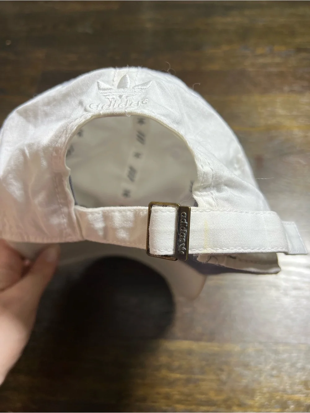 Adidas Solid White Classic Logo Casual Hat OSFW